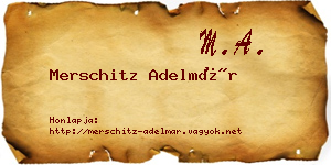 Merschitz Adelmár névjegykártya